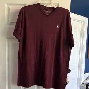 Hurley Men's Burgundy Short Sleeve Tee